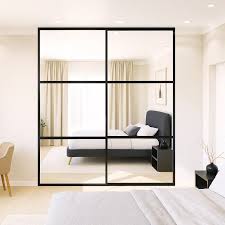 SLIMLINE DOORS Mirror With Horizontal Strips
